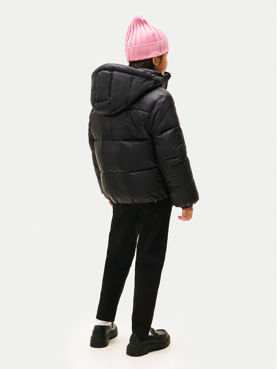 Tommy Hilfiger Tommy Hilfiger Télikabát KG0KG08759 S Fekete Regular Fit