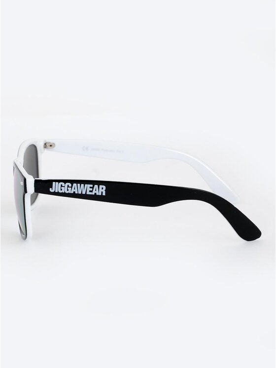 Jigga Wear Jigga Wear Okulary przeciwsłoneczne Name Contrast Czarne Białe Żółte uni filtr uv Czarny