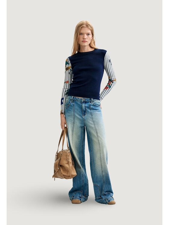 Desigual Desigual Maglione JERS_MARINO Blu Casual Fit