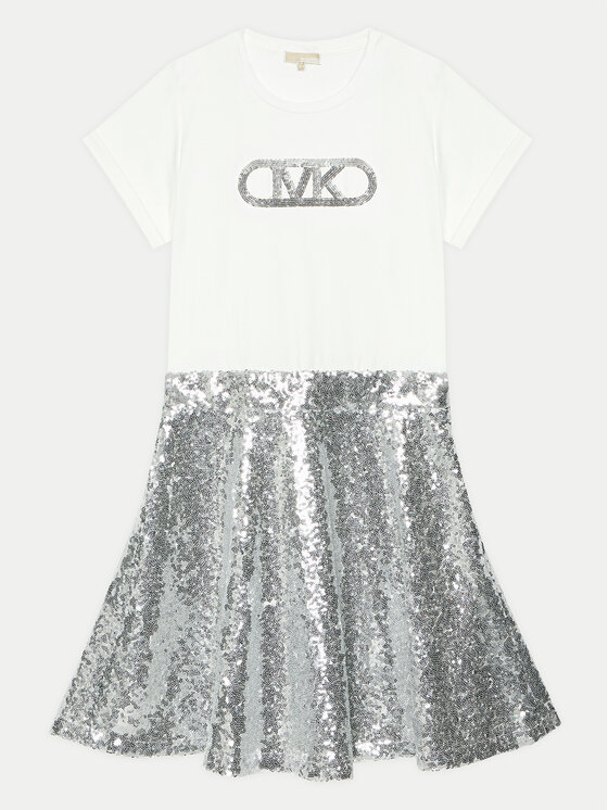 MICHAEL KORS KIDS Každodenné šaty R30173 D Strieborná Regular Fit
