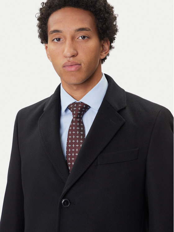 BOSS BOSS Vuneni kaput Hyde 50549187 Crna Slim Fit