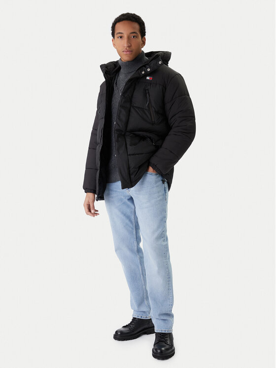 Tommy Jeans Tommy Jeans Zimska jakna DM0DM22249 Črna Relaxed Fit