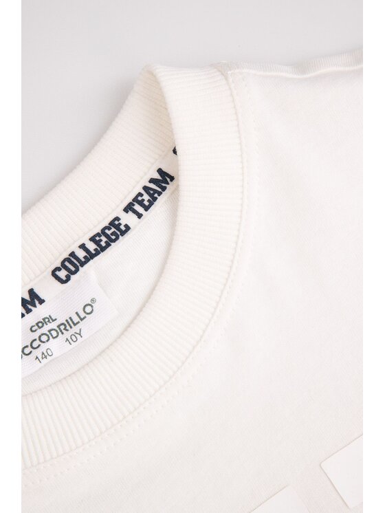 Coccodrillo Coccodrillo T-Shirt ZC5143205ABJ-003 Écru Regular Fit