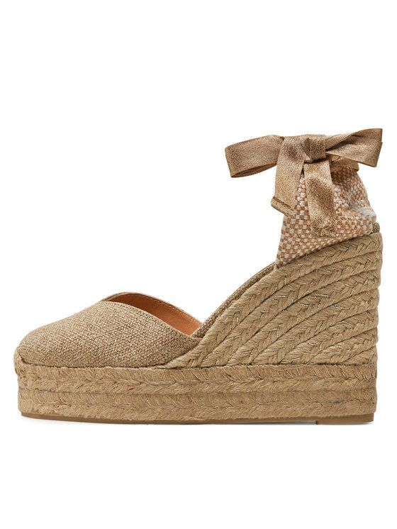 Castañer Castañer Espadryle Chiara/8Ed/032 023196 Złoty