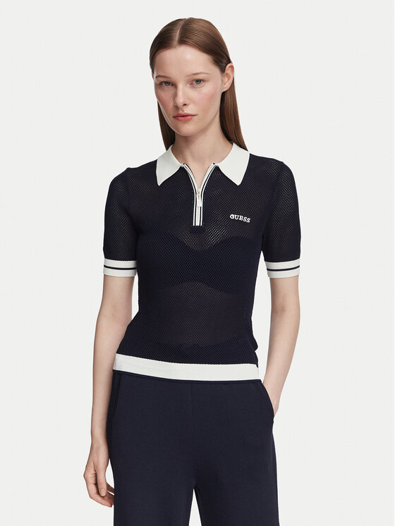 Guess Guess Polokošile V6GR04 Z0725 Tmavomodrá Regular Fit