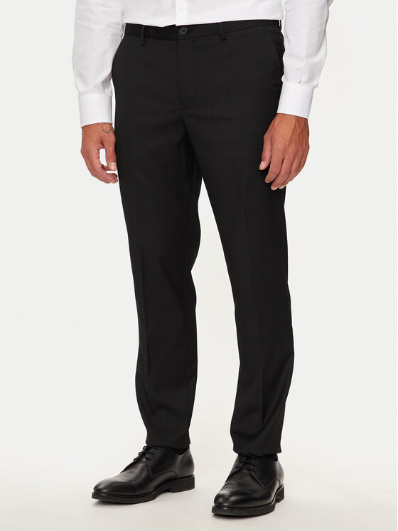 Selected Homme Spoločenské nohavice 16092419 Čierna Slim Fit