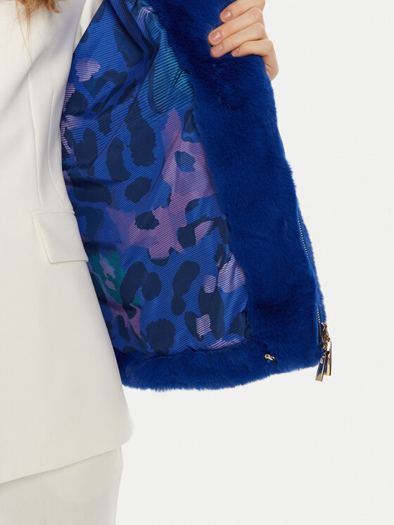 LOLA CASADEMUNT lola_casademunt Fellmantel LF2401027 Blau Regular Fit
