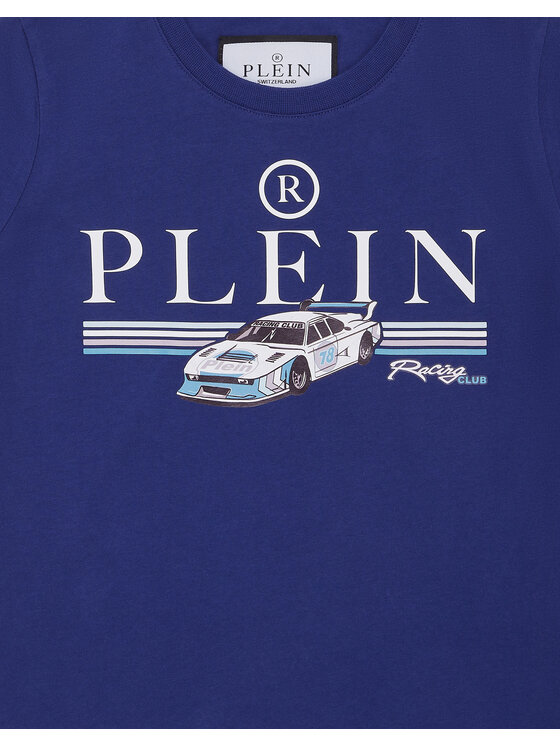 PHILIPP PLEIN PHILIPP PLEIN T-Shirt 28185 Błękitny Regular Fit
