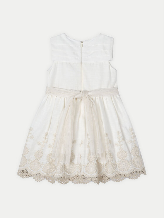 Mayoral Mayoral Elegantes Kleid 3917 Weiß Regular Fit