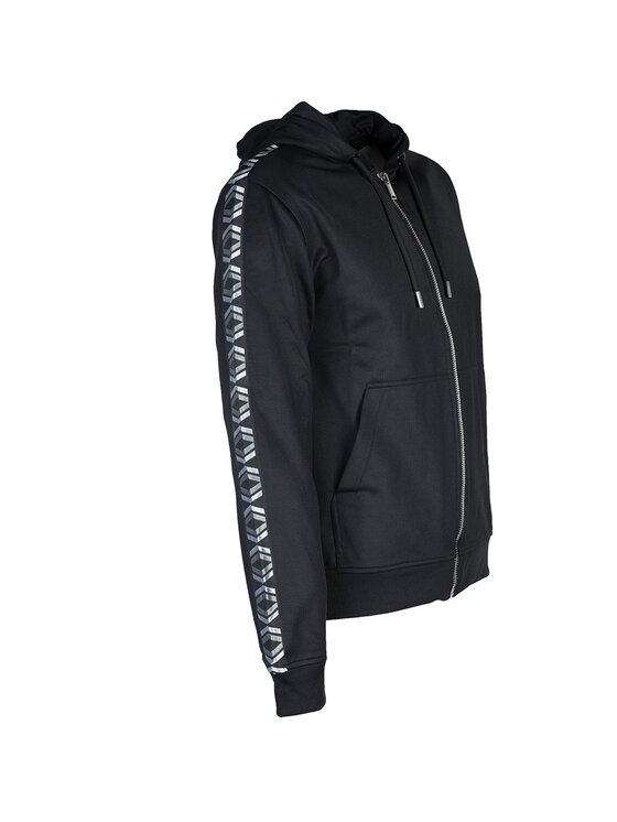 Les Hommes Les Hommes Μπλούζα LHG866 LG852 | Zip Up Μαύρο Regular Fit