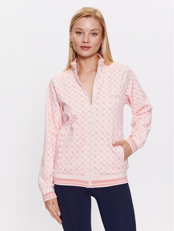 Guess Mikina Aggie V3YQ00 KB212 Ružová Regular Fit