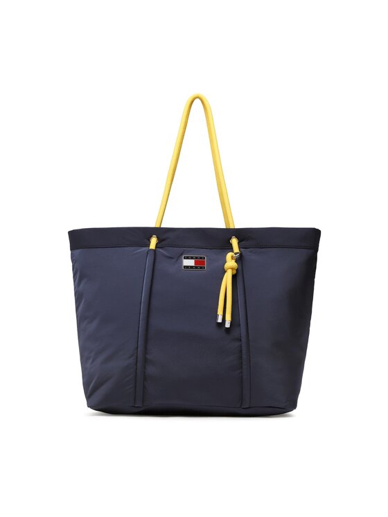 Geantă Tommy Jeans Tjw Beach Summer Tote AW0AW14583 Bleumarin