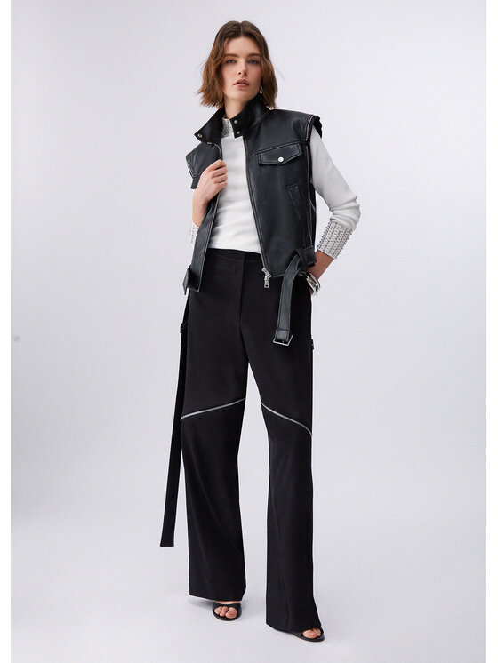 Liu Jo Liu Jo Sweter PA6046MS99EX0256 Biały Slim Fit