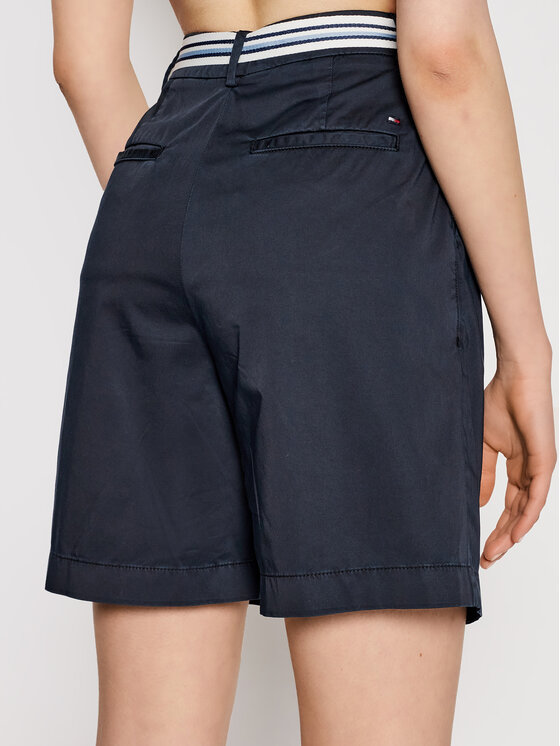 Tommy Hilfiger Tommy Hilfiger Szorty materiałowe Modern WW0WW30835 Granatowy Regular Fit
