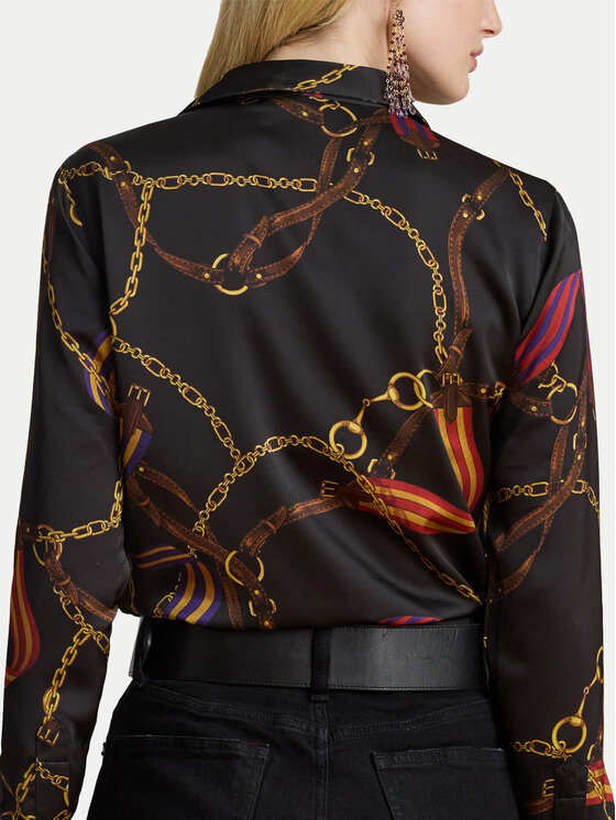 LAUREN RALPH LAUREN LAUREN RALPH LAUREN Πουκάμισο 200979917001 Μαύρο Straight Fit