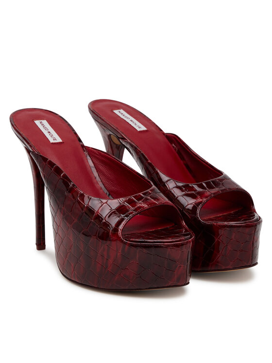 Naked Wolfe Naked Wolfe Šľapky Fab Bordová