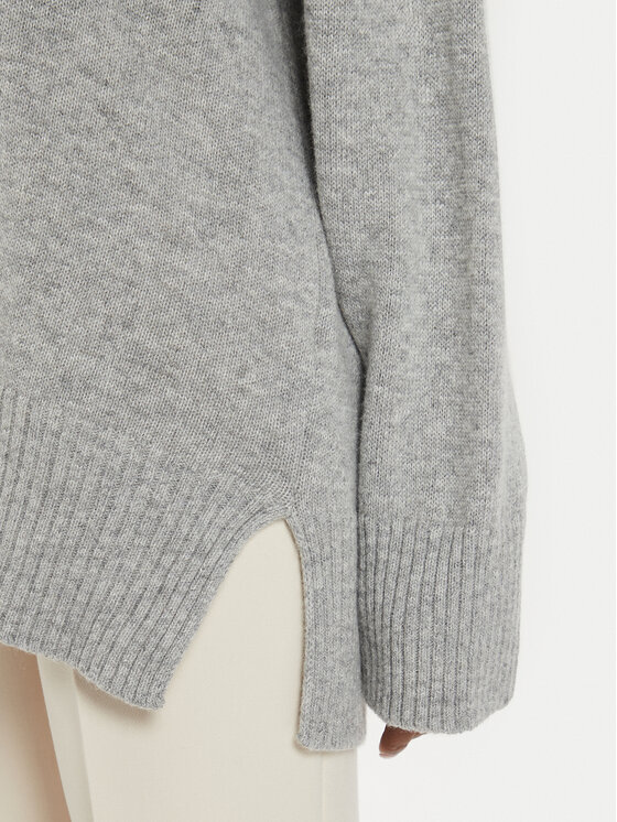 Kontatto Kontatto Krekls ar augstu apkakli 3M0170 Pelēks Relaxed Fit