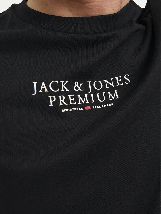 Jack & Jones Jack & Jones Tricou Archie 12217167 Negru Regular Fit