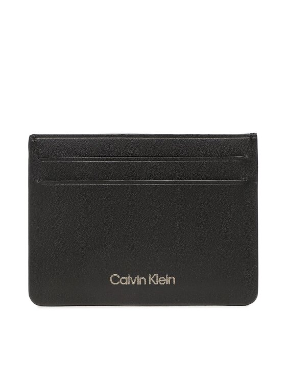 Calvin Klein Calvin Klein Kreditinių kortelių dėklas Ck Concise Cardholder 6Cc K50K510601 Juoda