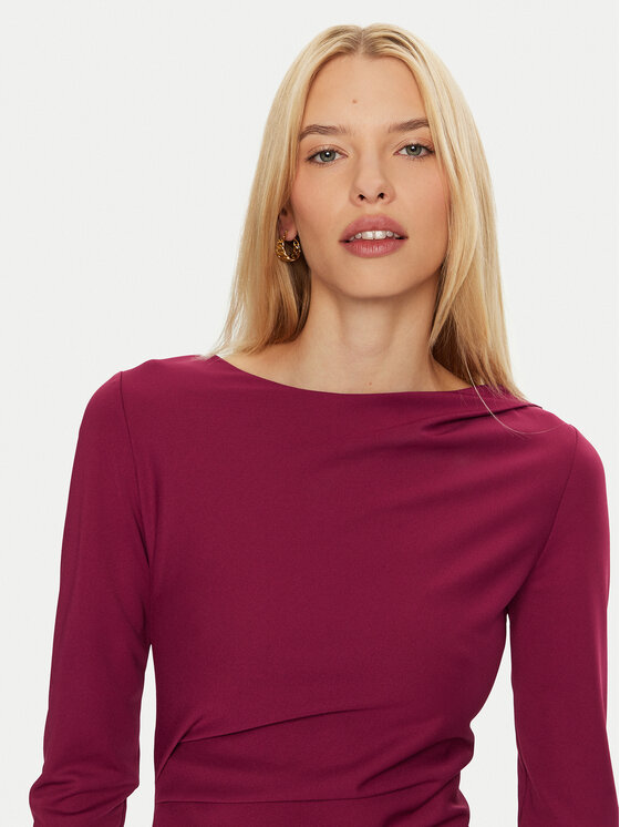 Rinascimento Rinascimento Kokteilinė suknelė CFC0121014003 Vyšninė Regular Fit