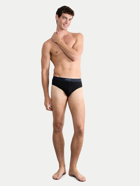 Sloggi Sloggi Set 2 perechi de slipuri 10222378 Negru