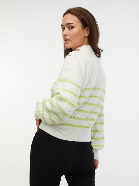 Orsay Orsay Sweter 1000105884000__XS Zielony Regular Fit