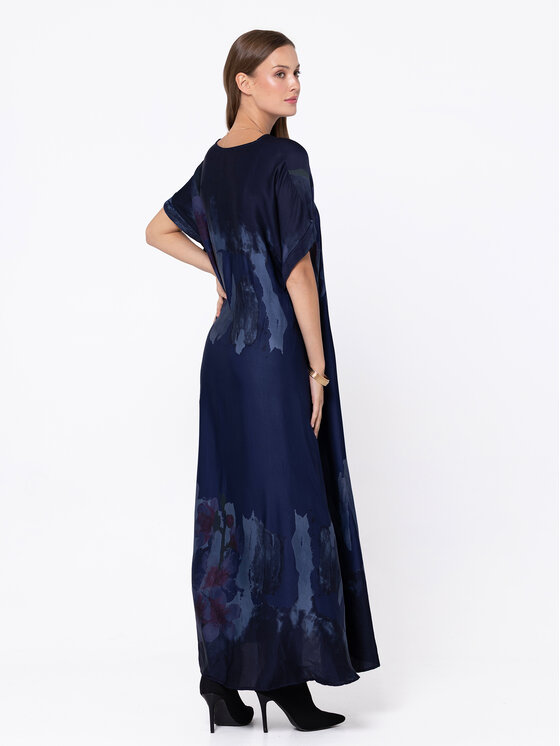 Miss LK Miss LK Sukienka codzienna MISSLKS Granatowy Loose Fit