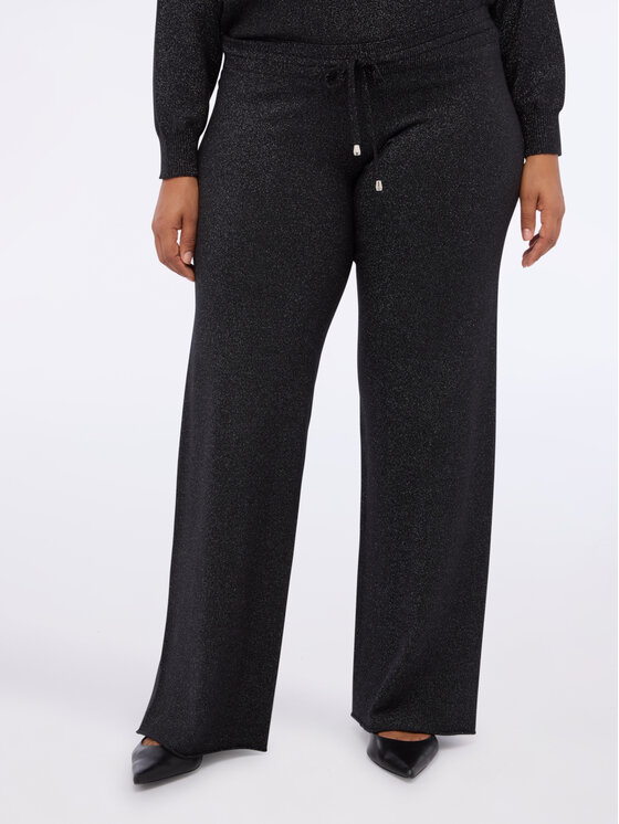 Fiorella Rubino Fiorella Rubino Pantaloni di tessuto P601E000060N033 Nero Regular Fit