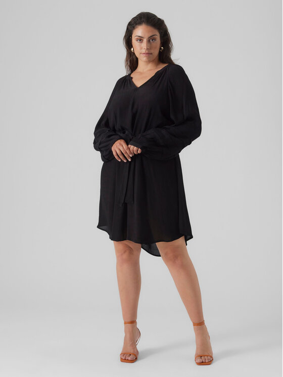 Vero Moda Curve Vero Moda Curve Sukienka codzienna 10297334 Czarny Regular Fit