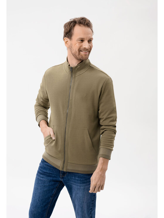Volcano Volcano Bluza B-VINI Zielony Regular Fit