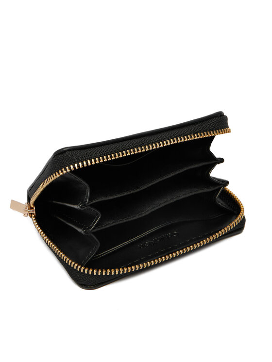 Calvin Klein Calvin Klein Piniginė Foil Glossy Square Zip Around LV04F1201G Juoda