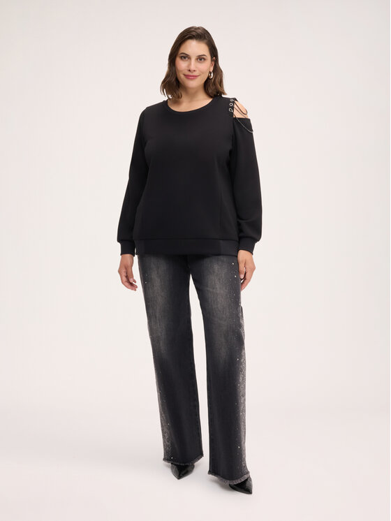 Fiorella Rubino Fiorella Rubino Felpa G863L009406N033 Nero Regular Fit