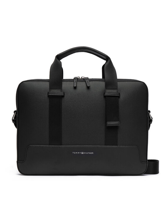 Tommy Hilfiger Tommy Hilfiger Portatīvā datora soma Th Modern Computer Bag AM0AM13637 Melns