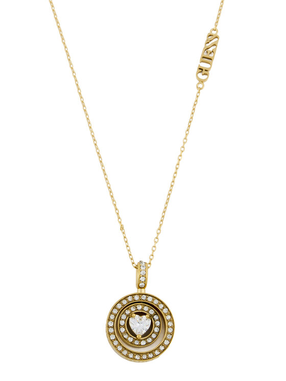 Guess Guess Naszyjnik JUBN04 658JW Złoty