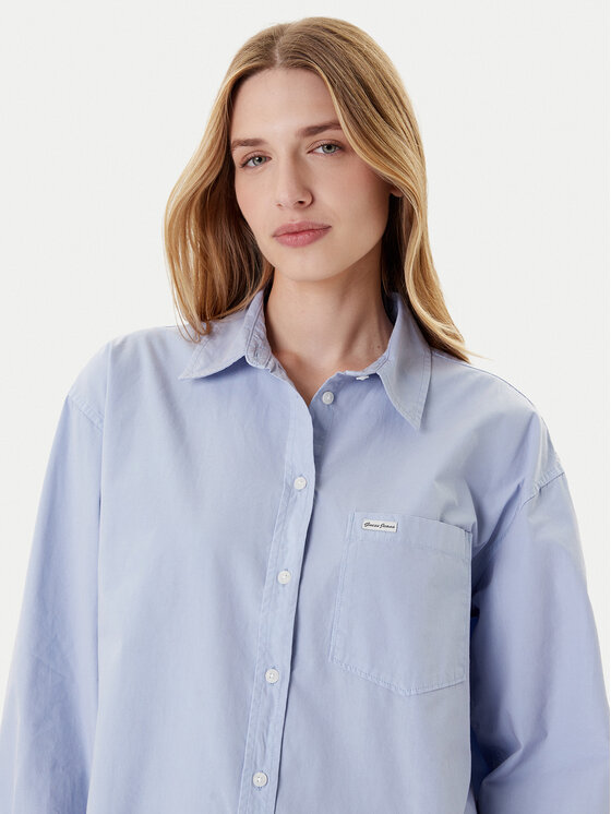 Guess Jeans Guess Jeans Top 165629 Modrá Classic Fit