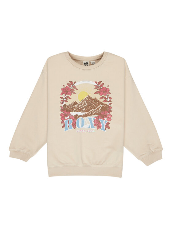 Roxy Roxy Μπλούζα Morning Hike Brushed ERGFT04027 Μπεζ Regular Fit