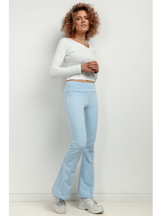 Spodnie dzianinowe, rozmiar XS, Niebieskie, T414/5/XL