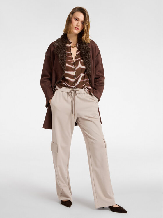 Elena Mirò Elena Mirò Cappotto invernale 8140P100055N032 Marrone Regular Fit