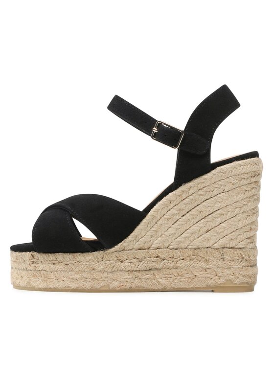 Castañer Castañer Espadryle Blaudell/8ed/007 021746-100 Czarny