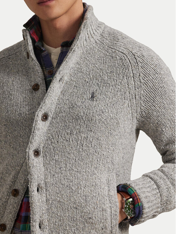 Polo Ralph Lauren Polo Ralph Lauren Кардиган 710979109002 Сив Regular Fit