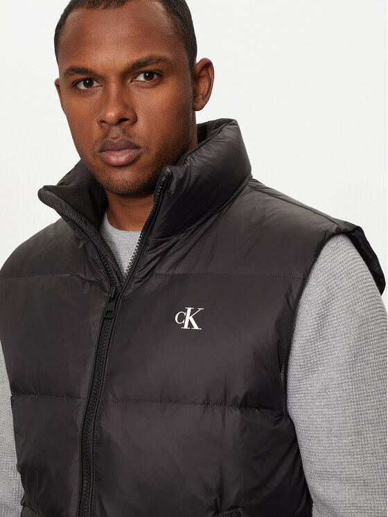 Calvin Klein Jeans Gilet Essentials J30J325901 Nero Regular Fit Modivo