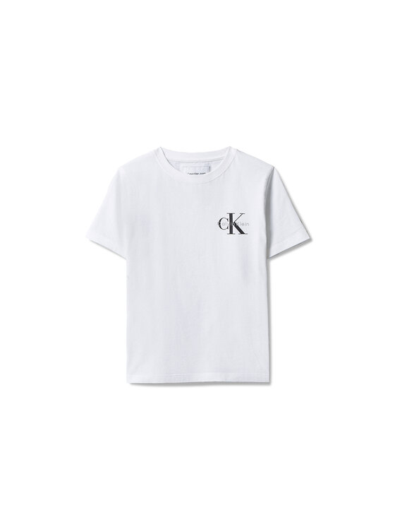 Calvin Klein Jeans Calvin Klein Jeans T-Shirt Chest Monologo LV1CKSJA32 Λευκό Regular Fit