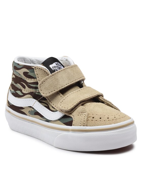 Vans mid best sale top marron