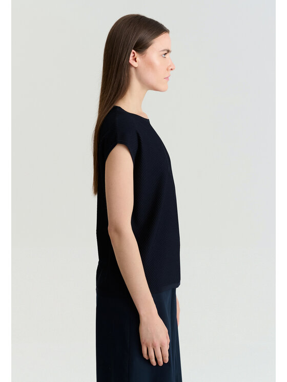 TATUUM TATUUM Blúzka TARS Tmavomodrá Classic Fit
