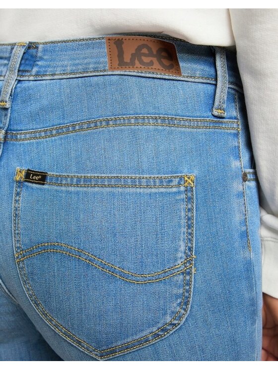 Lee Lee Jeansy Scarlett High Niebieski Skinny Fit