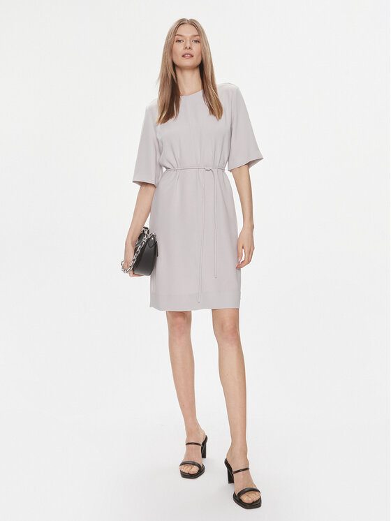 Calvin Klein Calvin Klein Ежедневна рокля K20K206375 Сив Regular Fit