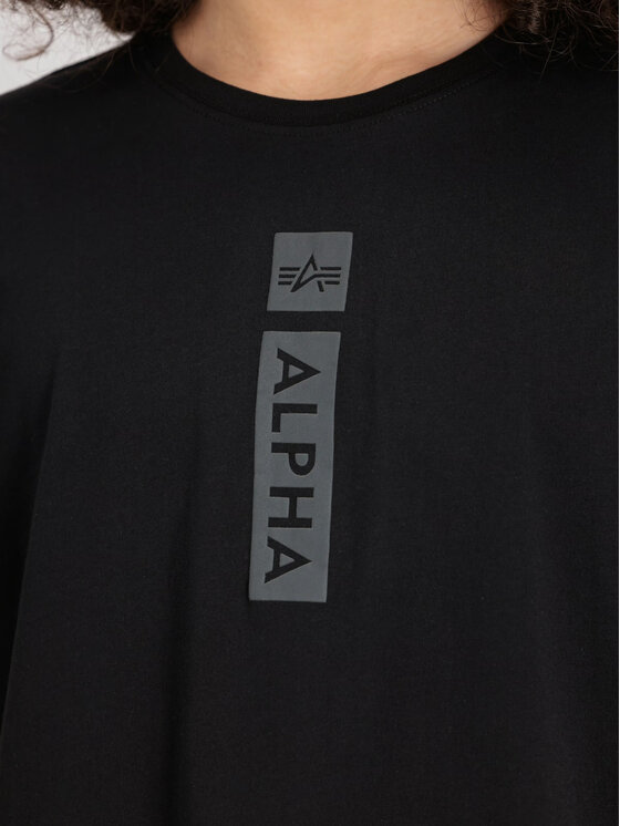 Alpha Industries Alpha Industries T-Shirt AI.146509-03 Czarny Regular Fit
