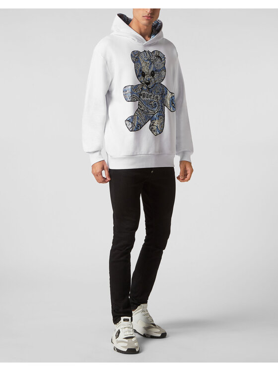 PHILIPP PLEIN PHILIPP PLEIN Bluza 7419 Biały Regular Fit
