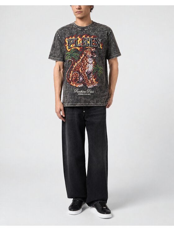 PHILIPP PLEIN PHILIPP PLEIN T-Shirt 32090 Černá Regular Fit