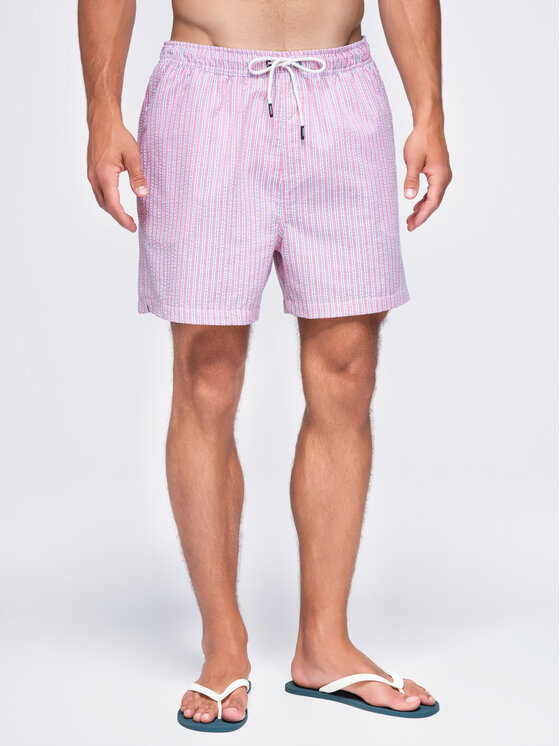 Ombre Ombre Szorty kąpielowe OM-SRSS-0214 Różowy Regular Fit